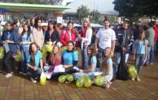 Porto Barreiro - Alunos da rede estadual e municipal participam de mobiliza&ccedil;&atilde;o em Laranjeiras do Sul