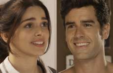 'Haja Cora&ccedil;&atilde;o': Shirlei v&ecirc; Felipe sem camisa, e os dois ficam mexidos