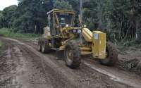 Pinh&atilde;o - Melhorias nas estradas do interior continuam sendo realizadas