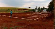 Palmital - Come&ccedil;am as obras da quadra poliesportiva no Sol Nascente