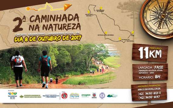 Laranjeiras - Está chegando a 2ª Caminhada na Natureza