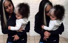Beb&ecirc; nasce com mecha igual a m&atilde;e e internet n&atilde;o est&aacute; sabendo lidar com tanta fofura