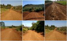 Rio Bonito - Prefeitura recupera estradas do &Aacute;gua Morna e Alto &Aacute;gua Morna