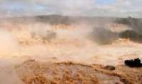 Vazão acima do normal nas Cataratas do Iguaçu pode afetar Ponte da Amizade