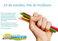 Nova Laranjeiras - Governo municipal parabeniza a todos os professores