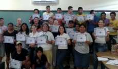 Nova Laranjeiras - Equipe de Sa&uacute;de Ind&iacute;gena recebe certificado de agentes de socorro