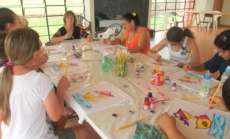 Porto Barreiro - Oficina de pintura &eacute; sucesso entre donas de casa prendadas