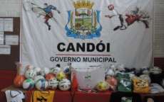 Cand&oacute;i - Munic&iacute;pio recebe Kit esportivo