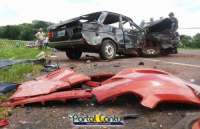 Guarania&ccedil;u - Idoso morre em acidente, envolvendo carros de Campo Bonito e Laranjeiras