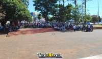 Laranjeiras - Profissionais da educação protestam na Praça José Nogueira do Amaral
