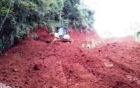 Guaraniaçu - Reabertura da serra na estrada geral entre a comunidade de São Pedro com acesso ao Santa Bárbara