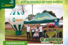 Porto Barreiro - Sicredi promoveu a blitz da Poupan&ccedil;a
