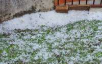Laranjeiras - Chuva de granizo assustou moradores