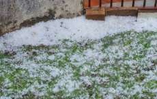 Laranjeiras - Chuva de granizo assustou moradores