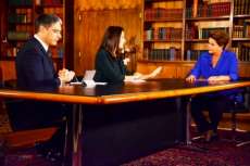 Dilma e Bonner no p&oacute;s-entrevista ao &ldquo;JN&rdquo; - Assista a entrevista