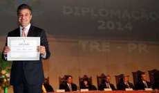 Beto Richa &eacute; diplomado pelo Tribunal Regional Eleitoral