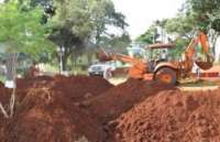 Laranjeiras - Governo Municipal inicia construção de academia e parque infantil na Praça José Nogueira do Amaral