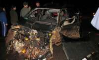 Pinhão - Acidente na PR 170 envolve dois carros e caminhão