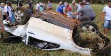 Rapaz de 24 anos morre em capotamento na BR-467 no Paran&aacute;