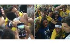 Neymar abra&ccedil;a Bruna Marquezine e internet torce por reconcilia&ccedil;&atilde;o. Veja o v&iacute;deo