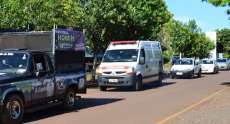 Tr&ecirc;s Barras - Secretaria de Sa&uacute;de realizou mobiliza&ccedil;&atilde;o em carreata contra a dengue
