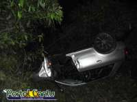 Paraná - Saída de pista e capotamento nesta manhã de quarta