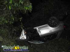 Paran&aacute; - Sa&iacute;da de pista e capotamento nesta manh&atilde; de quarta