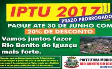 Rio Bonito - Prazo final para pagamento do IPTU &eacute; at&eacute; amanh&atilde; dia 30