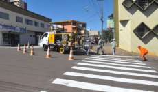 Laranjeiras - Prefeitura começa nova sinalização no centro para mudança no sistema viário na XV de Novembro e Marechal Rondon