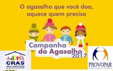 Nova Laranjeiras - Provopar e CRAS promovem Campanha do Agasalho 2017