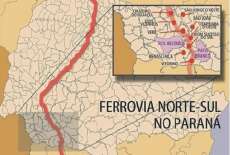 Catanduvas, Tr&ecirc;s Barras e Quedas ser&atilde;o inclu&iacute;das no novo tra&ccedil;ado da Ferrovia Norte-Sul