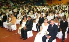 Quedas - Poder Judici&aacute;rio, Fecom&eacute;rcio Sesc Senac  e Prefeitura promovem casamento coletivo
