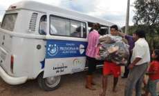 Laranjeiras - 45 famílias da aldeia Boa Vista ganham agasalhos e cobertores