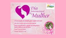 Nova Laranjeiras - Secret&aacute;ria de sa&uacute;de programa dia especial em comemora&ccedil;&atilde;o ao Dia da Mulher