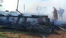 A casa ficou totalmente destruída