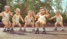 Os "beb&ecirc;s da Evian" voltaram e dessa vez n&atilde;o foi para dan&ccedil;ar de patins; confira o v&iacute;deo