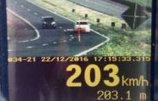 Ve&iacute;culo &eacute; flagrado a 203 km/h na BR-467