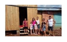 Laranjeiras - Amigos do Bem constroem casa e dão a família que perdeu tudo em incêndio