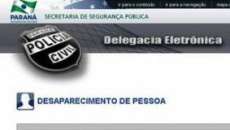 Paran&aacute; - Site que ajuda divulgar pessoas desaparecidas j&aacute; est&aacute; disponivel