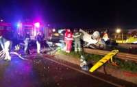 Capotamento de carro roubado termina com um morto e duas pessoas em estado grave