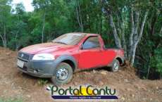 Rio Bonito - Carro capota na BR 158