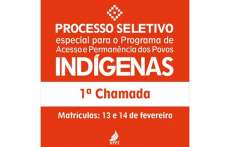Laranjeiras - UFFS divulga primeira chamada do processo seletivo específico para povos indígenas 2017