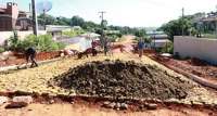 Palmital - Rua João Cecura recebe pavimentação poliédrica