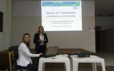 Nova Laranjeiras - Vigil&acirc;ncia Sanit&aacute;ria Municipal realiza palestra sobre Sa&uacute;de dos trabalhadores