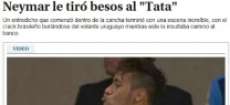 Imprensa uruguaia critica beijos e 'simula&ccedil;&otilde;es cansativas' de Neymar