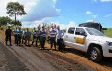 Cand&oacute;i - DNIT recupera estrada da Cachoeira usada como desvio nas obras da BR-373