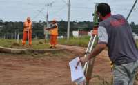 Laranjeiras - Começou o levantamento topográfico para a pavimentação da Avenida Santos Dumont