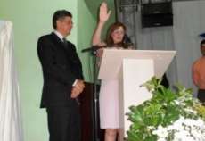 Porto Barreiro - Cerimonia de Posse da prefeita Marin&ecirc;s Crotti, vice Gean Francisco Santos e os vereadores eleitos para novo mandato