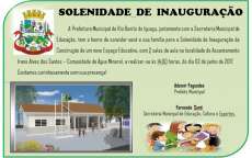 Rio Bonito - Secretaria de Educa&ccedil;&atilde;o convida para inaugura&ccedil;&atilde;o do novo Espa&ccedil;o Educativo