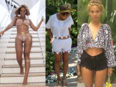 Beyonc&eacute; desmente - com fotos - que tenha manipulado imagem de suas pernas